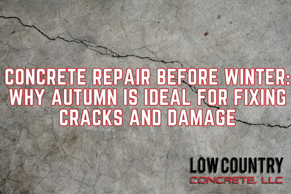 Concrete Repair Before Winter: Why Autumn is Ideal for Fixing Cracks and Damage